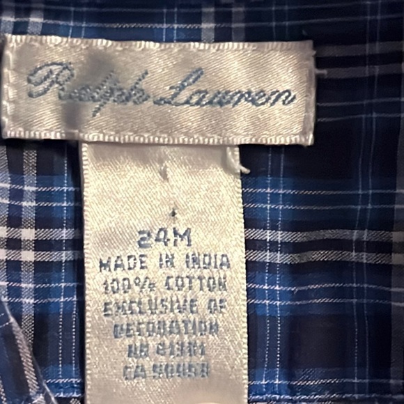 Ralph Lauren button down long sleeve shirt 24M - Picture 5 of 5